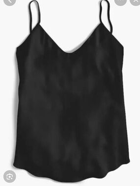 Jcrew black vneck camisole